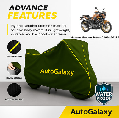 AutoGalaxy Waterproof Two Wheeler Cover for Yamaha(FZ-S, Green)