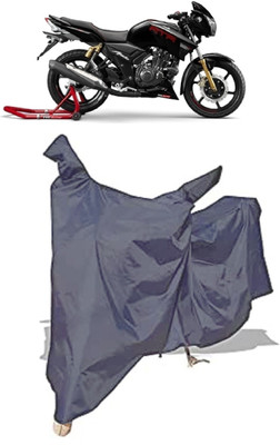 Amexride Two Wheeler Cover for TVS(Apache RTR 180, Grey)