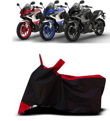 VESMEI Two Wheeler Cover for Bajaj(Pulsar SS400, Red)