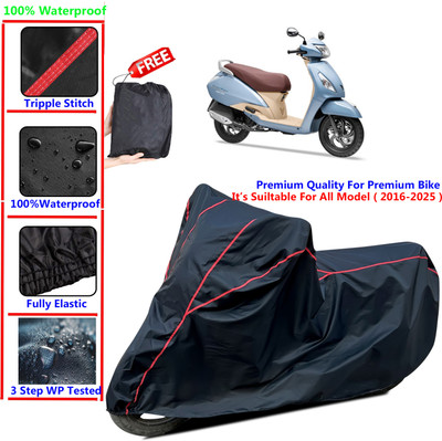 SThanaveX Waterproof Two Wheeler Cover for TVS(Jupiter, Black)