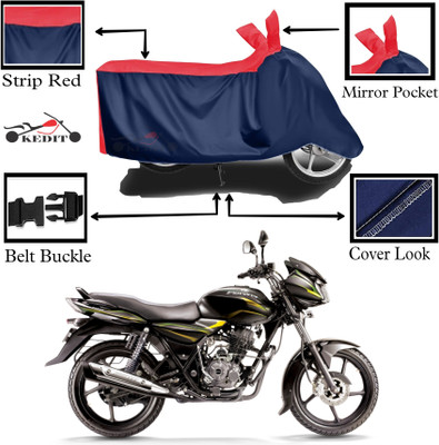 KEDIT Two Wheeler Cover for Bajaj(Discover 135, Red, Blue)