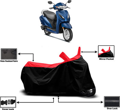 Amexride Two Wheeler Cover for Honda(Activa 6G, Red)