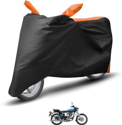 Caronix Waterproof Two Wheeler Cover for Royal Enfield(Electra, Orange)
