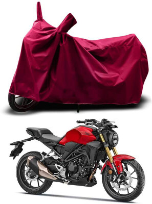 KEDIT Two Wheeler Cover for Universal For Bike(CB300R, Maroon)