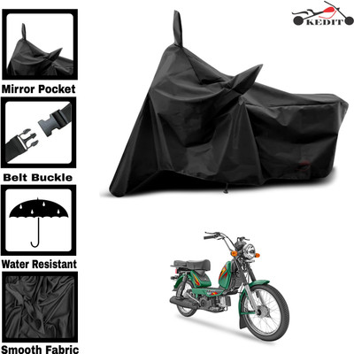 KEDIT Two Wheeler Cover for TVS(Heavy Duty Super XL, Black)