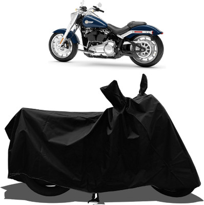 Tricway Waterproof Two Wheeler Cover for Harley Davidson(Fat Boy, Black)