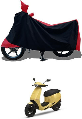 KEDIT Two Wheeler Cover for Ola(Scooty, Red)