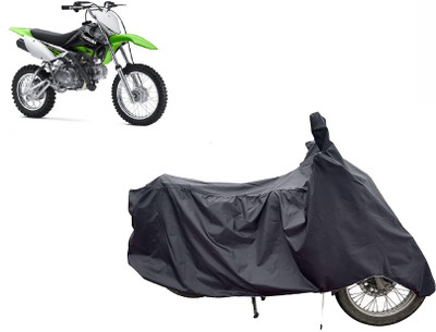 Anlopeproducts Waterproof Two Wheeler Cover for Kawasaki(KLX 110, Grey)