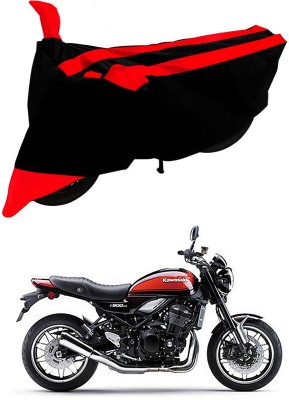 Genipap Two Wheeler Cover for Kawasaki(Z900RS, Black, Red)