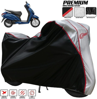 xodi Waterproof Two Wheeler Cover for Honda(Activa 5G, Silver, Black)