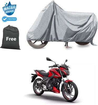 GOSHIV-car and bike accessories Waterproof Two Wheeler Cover for Bajaj(Silver)