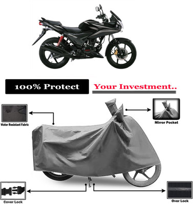 Amexride Two Wheeler Cover for Honda(Stunner CBF, Grey)