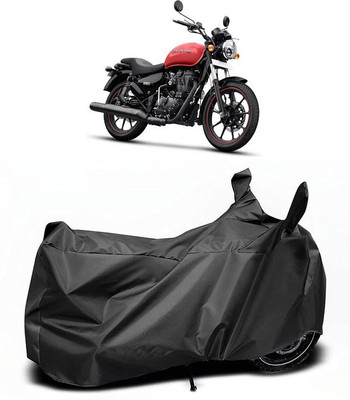 KEDIT Two Wheeler Cover for Royal Enfield(Meteor 350, Black)