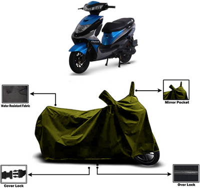 Amexride Two Wheeler Cover for Ampere(REO BS6, Green)