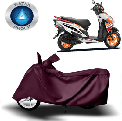 DeepShakshi AUTOMOTIVE Waterproof Two Wheeler Cover for Honda(Grazia, Maroon)