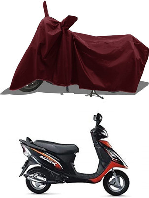 KEDIT Two Wheeler Cover for TVS(Jive, Maroon)