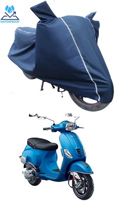 Ascension Two Wheeler Cover for Piaggio(Vespa SXL 125, Blue)