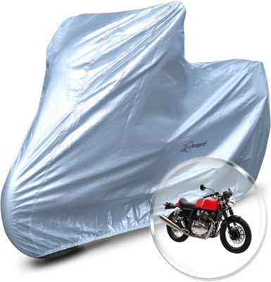 Neodrift Two Wheeler Cover for Royal Enfield(Continental GT, Silver)