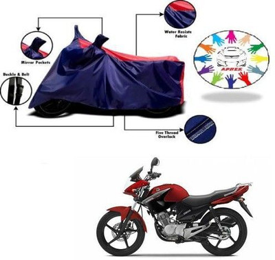DeepShakshi AUTOMOTIVE Waterproof Two Wheeler Cover for Yamaha(YBR 125, Blue, Red)