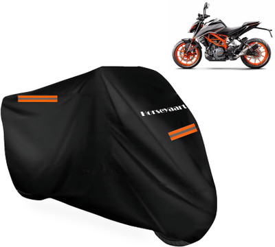 Horseyaart Waterproof Two Wheeler Cover for KTM(390 Duke BS6, Black)