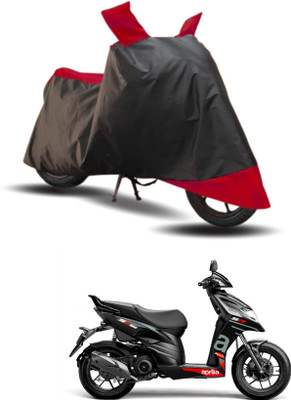 KEDIT Two Wheeler Cover for Aprilia(SR 150, Red, Black)