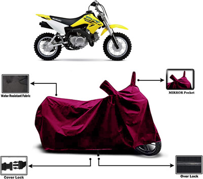 Amexride Two Wheeler Cover for Suzuki(DR-Z50, Maroon)
