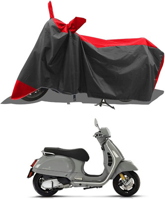 KEDIT Two Wheeler Cover for Vespa(GTS 300, Red)