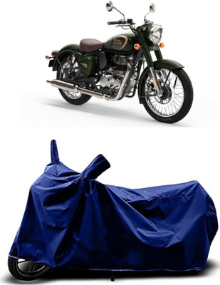 VESMEI Two Wheeler Cover for Royal Enfield(350 BS6, Blue)
