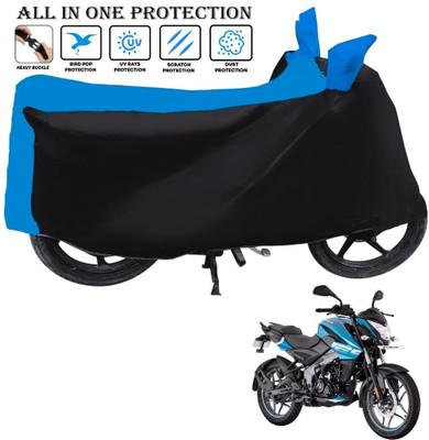 AUTOCAD Waterproof Two Wheeler Cover for Bajaj(Pulsar NS125, Black, Blue)