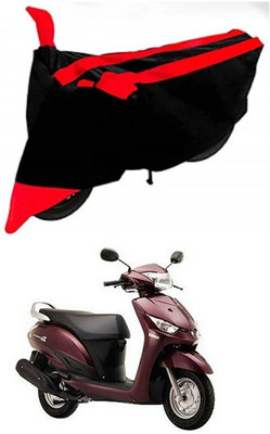 AutoGalaxy Waterproof Two Wheeler Cover for Yamaha(Alpha, Red, Black)