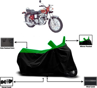 Amexride Two Wheeler Cover for Royal Enfield(Machismo 500, Green)