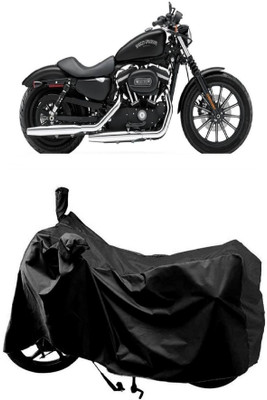 MMSSTAR Waterproof Two Wheeler Cover for Harley Davidson(Iron 883, Black)