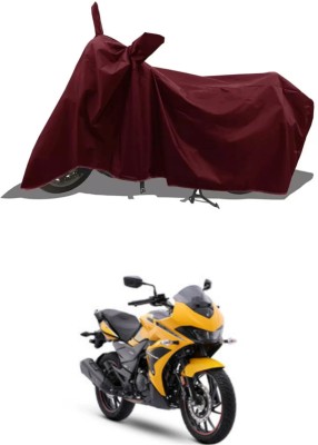 MMSSTAR Waterproof Two Wheeler Cover for Universal For Bike(Xtreme 200S, Maroon)