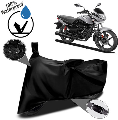ROYAL AUTO MART Waterproof Two Wheeler Cover for Hero(Splendor I Smart, Black)