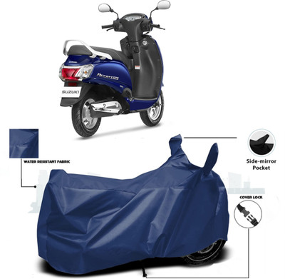 WMIZEXA Waterproof Two Wheeler Cover for Universal For Bike(Access, Blue)