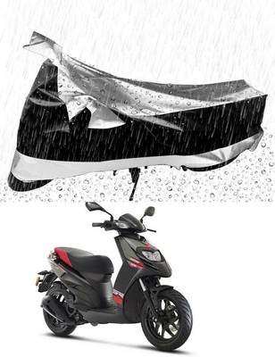 MMSSTAR Waterproof Two Wheeler Cover for Aprilia(Storm 125, Silver, Black)