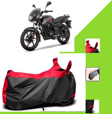 WMIZEXA Two Wheeler Cover for Bajaj(Pulsar 150, Black, Red)