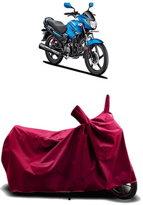KEDIT Two Wheeler Cover for Hero(Glamour Programmed FI, Maroon)