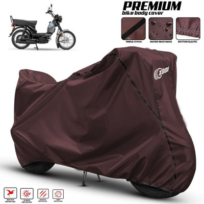 OliverX Waterproof Two Wheeler Cover for TVS(XL 100, Maroon, Black)