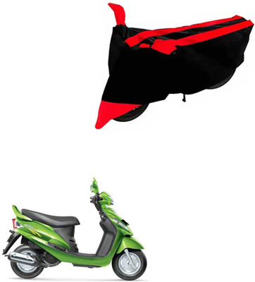 DeepShakshi AUTOMOTIVE Two Wheeler Cover for Mahindra(Rodeo, Black, Red)