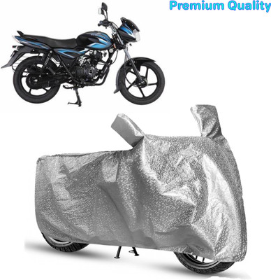 OSOMO Waterproof Two Wheeler Cover for Bajaj(Discover 110, Silver)