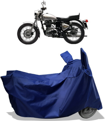 Amexride Two Wheeler Cover for Royal Enfield(Bullet Electra Twinspark, Blue)