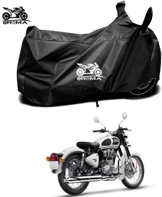 Oroma Waterproof Two Wheeler Cover for Royal Enfield(Bullet 350, Black)