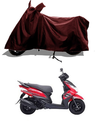 GROFATIK Two Wheeler Cover for Yamaha(Ray Z, Maroon)