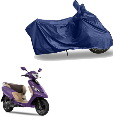 RiderShine Two Wheeler Cover for TVS(Scooty Zest 110, Blue)