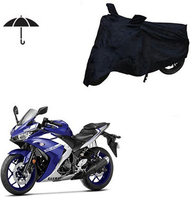 MMSSTAR Waterproof Two Wheeler Cover for Yamaha(YZF, Black)