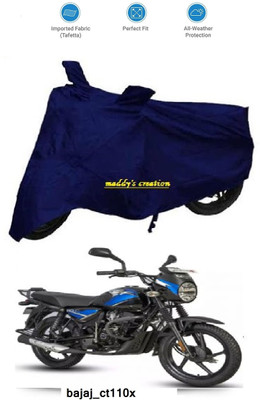 AutoRash Waterproof Two Wheeler Cover for Bajaj(CT110, Blue)