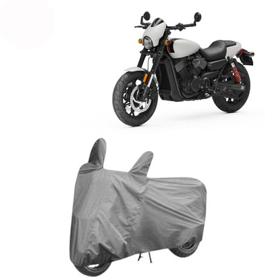 DeepShakshi AUTOMOTIVE Waterproof Two Wheeler Cover for Harley Davidson(Street Rod, Grey)
