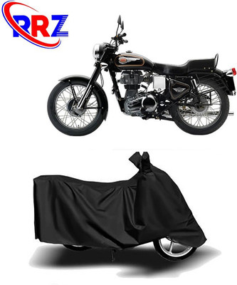 RRZ Waterproof Two Wheeler Cover for Royal Enfield(Bullet 350, Black)