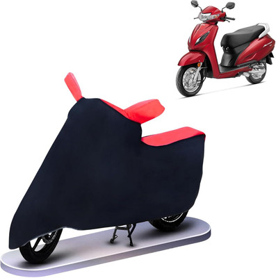 KEDIT Two Wheeler Cover for Honda(Activa 6G, Red, Black)